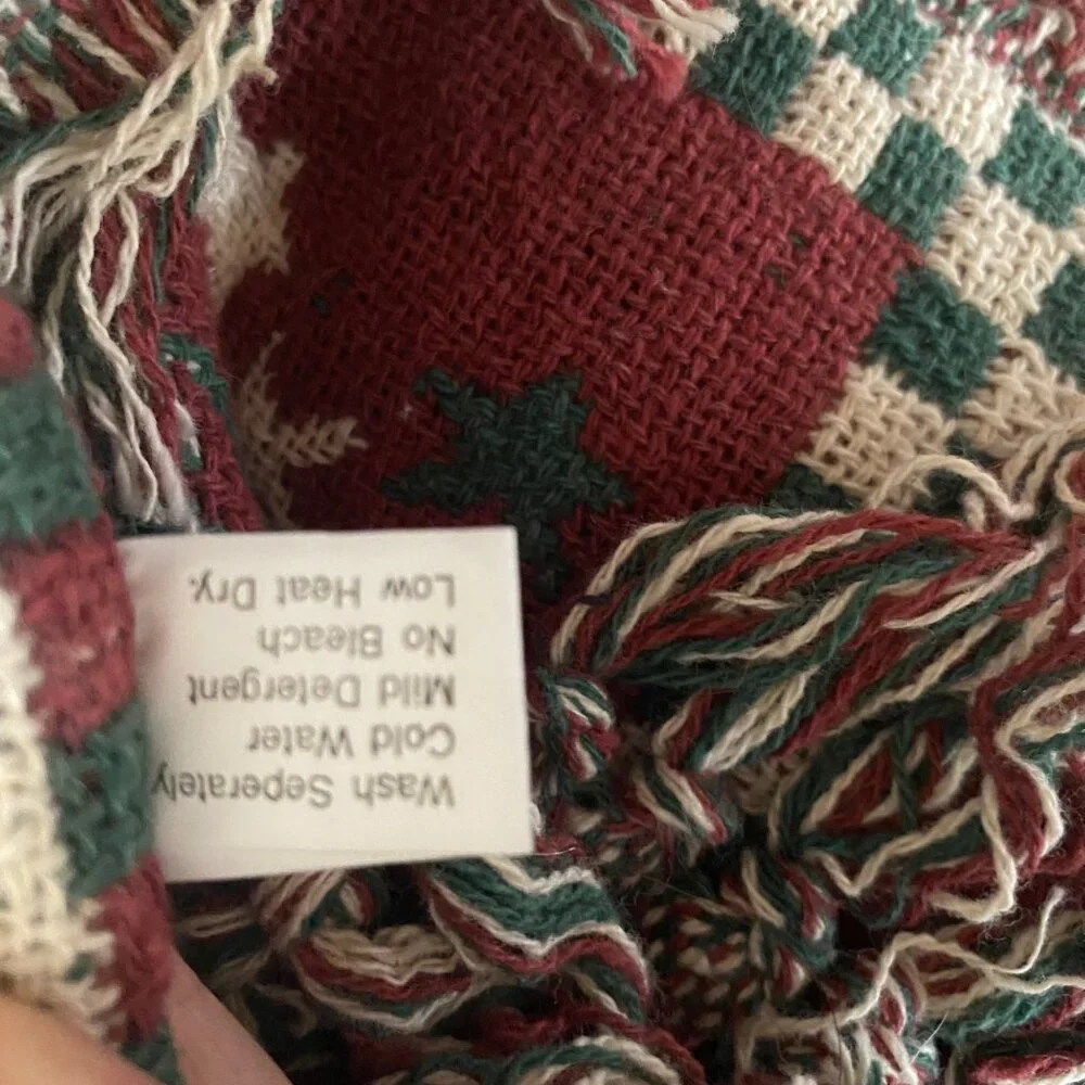 Holiday Cotton Throw Blanket 50